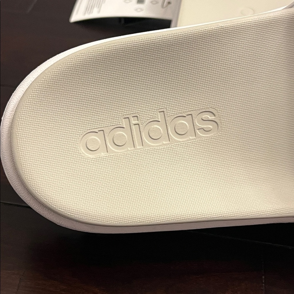 Adidas Adilette Platform Slides Sandals Shoes IE9703 white silver Women’s Sizes - Picture 10 of 12